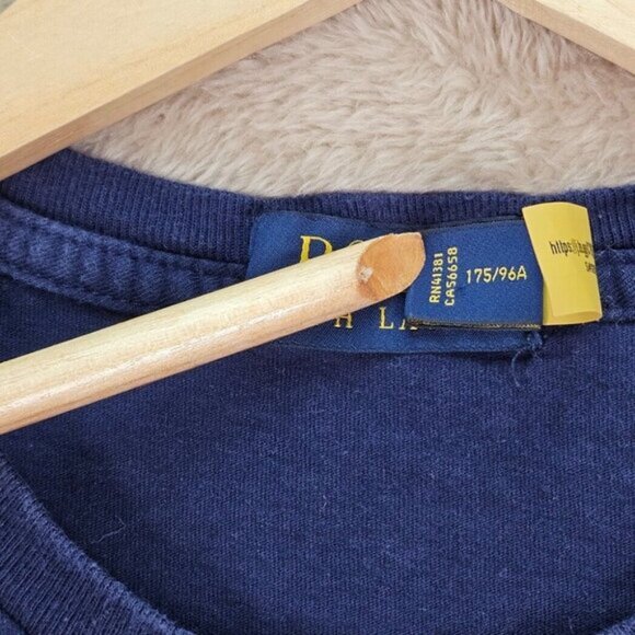 Polo Ralph Lauren 26/1 JERSEY-SSL-TSH Big Pony Logo Mens Size M Blue T-Shirt - Picture 9 of 11